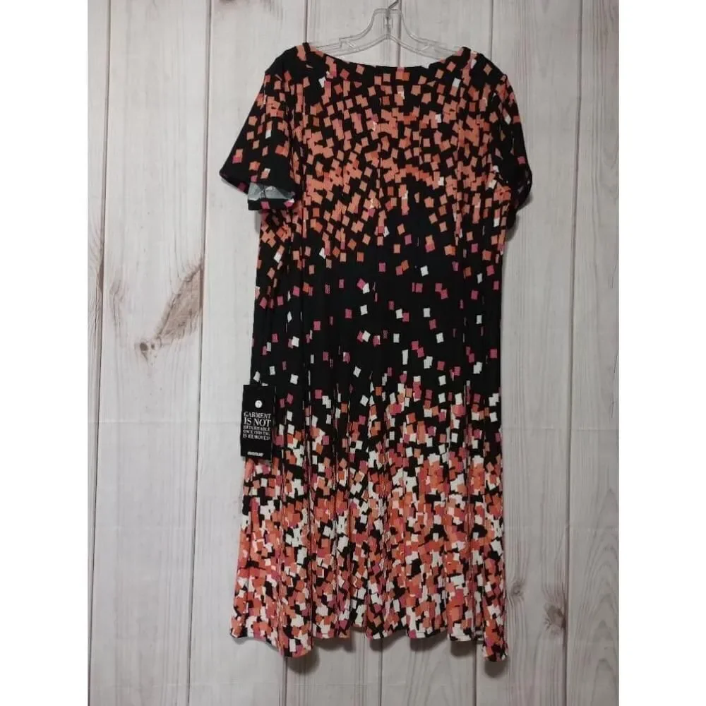 Avenue Dress Ladies 22 Black Coral Short sleeve‎ light weight